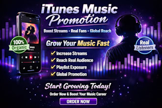 boost your itunes music promotion for real streams