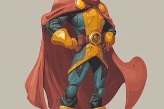 create epic cinematic superhero character art