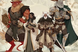 make dnd character, fantasy character, dnd party