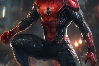 superhero character for comics