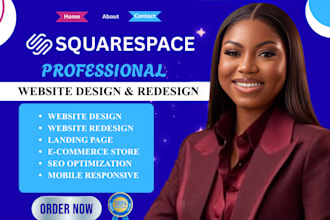 design a professional squarespace website or redesign your squarespace site