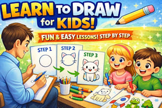 teach your kids how to draw cute cartoons and fun art