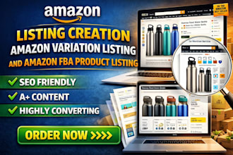 amazon listing creation amazon variation listing amazon fba product listing