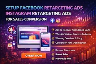 setup facebook retargeting ads instagram retargeting ads for sales conversion