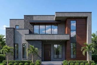 create hyper realistic exterior 3d rendering