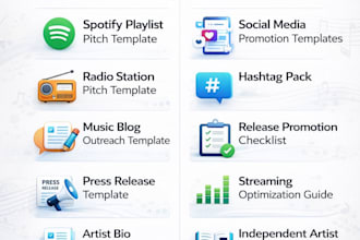 create a music release promo kit for independent artists