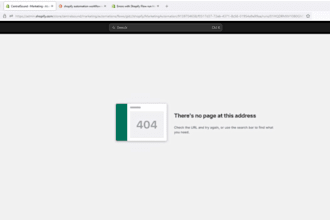 fix shopify 404 error and broken link fast