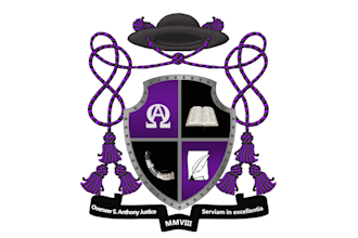 create modern church seal coat of arms family crest logo design