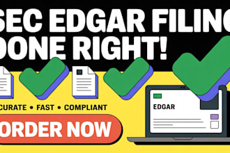 prepare and submit your sec edgar filing accurately