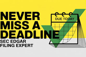 format and prepare sec edgar documents for electronic filing