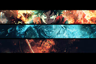 create a the best anime banner for you