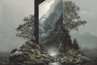 illustrate a outstanding album cover mixtape cover design