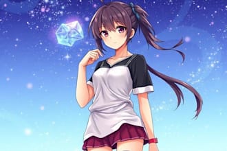 draw anime or manga art illustration