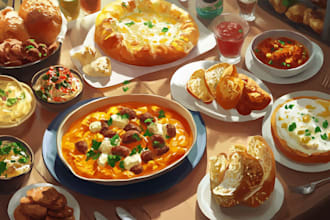 paint food and beverage illustration