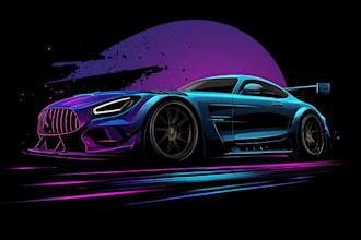 create a modern and professional car logo