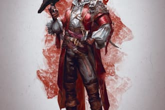 fantasy dnd character illustration for you