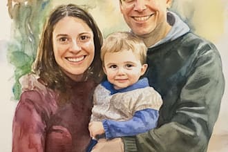 draw a wonderful family portrait