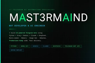 create a custom telegram or discord bot