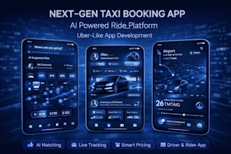 develop taxi booking app uber clone app ride share app taxi booking website