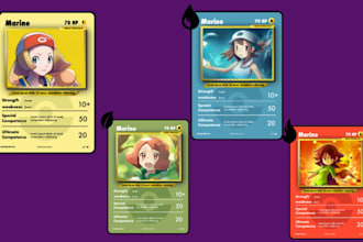 design pokemon trainer for tcg lenticular pokemon card fakemon tuck luk box