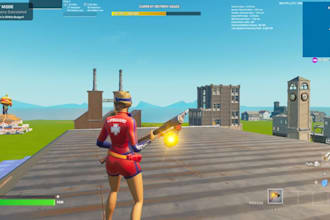 battle royale fortnite map, pvp arena map, uefn map,ue5, horror map,   red vs b