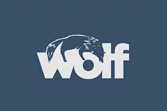 create modern minimalist logo design with creative typography