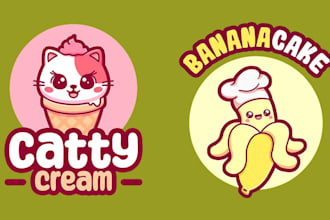 design custom vtuber logo anime jrpg cute kawaii for streamer