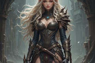 draw fantasy character illustration artwork