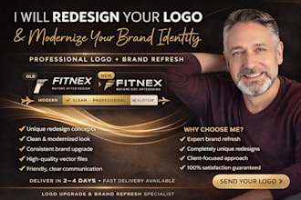redesign your logo and modernize your brand identity professionally