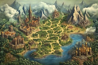 make a fantasy map for rpg fantasy