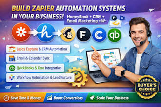 connect honeybook zapier typeform jotform webflow lead automation flodesk