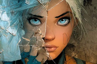 draw comic book illustration as a comic book illustrator