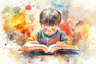 do cute children book illustration and kids character art