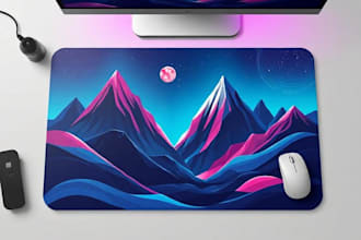 create designs for laptop sleeves, and mouse pads