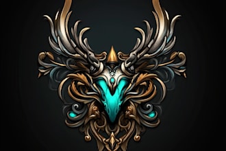 design awesome rpg fantasy or sci fi logo for you