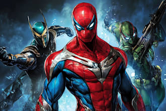 create intense superhero character