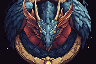 make detailed fantasy logo