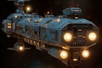 design futuristic sci fi spaceships and spacecraft art