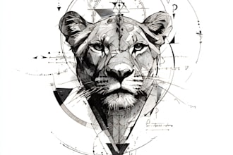 design professional japanese, asian style tattoo design