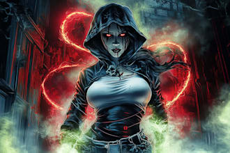 draw a horror character art and horror character design