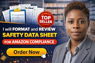 format and review safety data sheet for amazon compliance