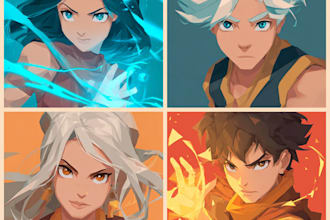 draw custom anime art of your oc, character, and fanart