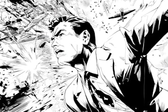 comic book illustration with comic book illustrator