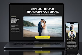 photography portfolio squarespace website wordpress wedding photographer website