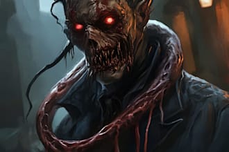 do horror character art and horror character design