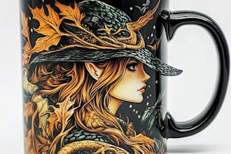 design a mug design or coffee cup design