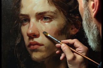 paint a real oil portrait for you