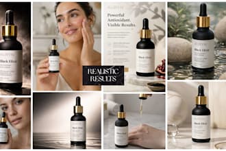 create ai skincare product photography with realistic models