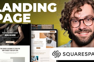 design or redesign squarespace ecommerce website sqaurespace seo landing page
