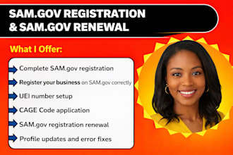 register your business on samgov with uei and cage code sam gov renewal
